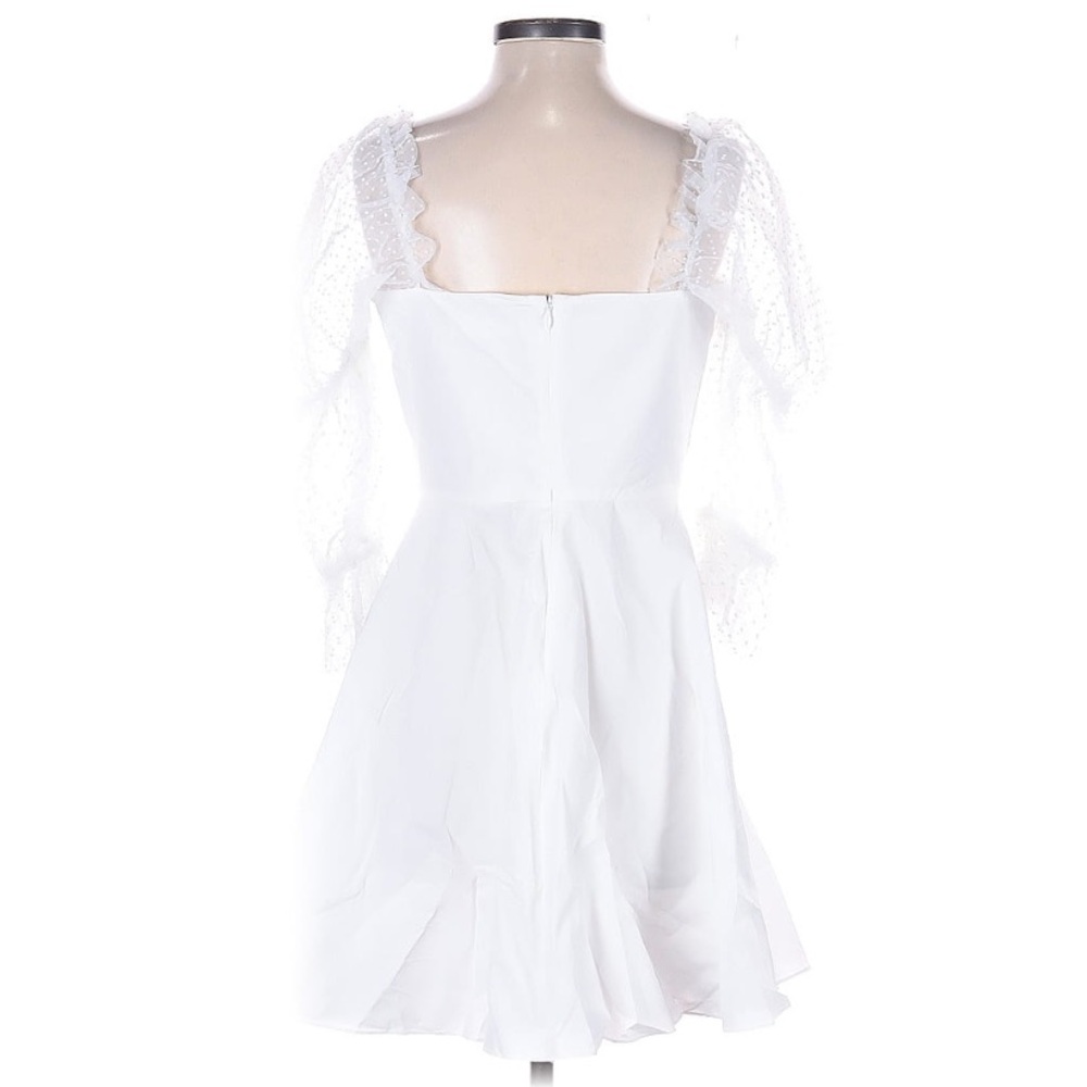 Amanda Uprichard Lalita Organza Puff-Sleeve Mini Dress - Picture 9 of 10